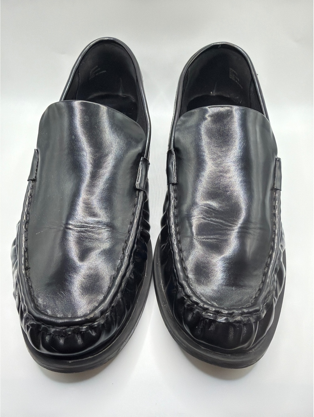 Abercrombie & Fitch Women's Black Leather Loafers Size 9.5